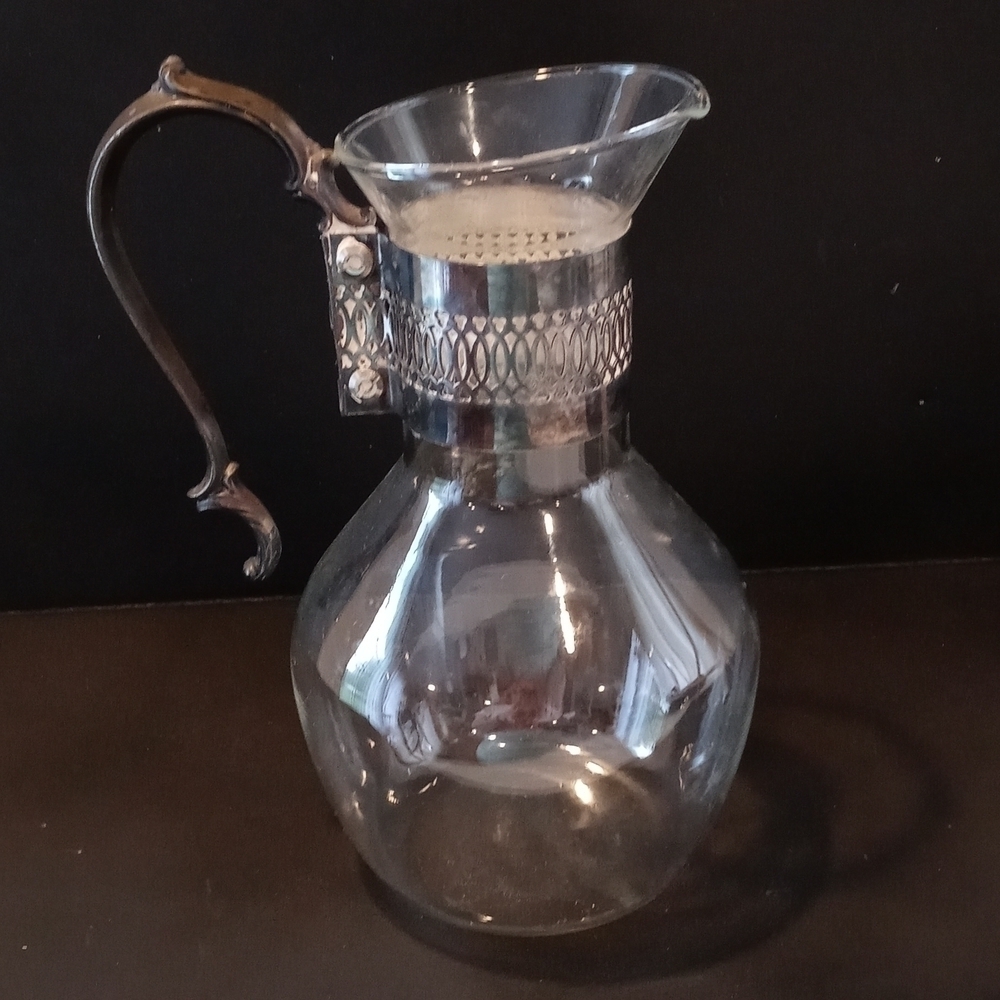 Corning heat-proof beverage container metal handle pretty design